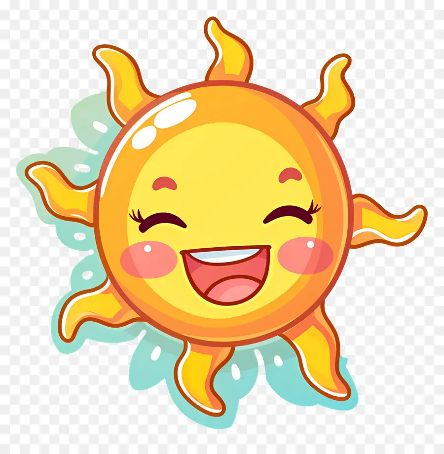 Sol Kawaii，Sol De Dibujos Animados PNG