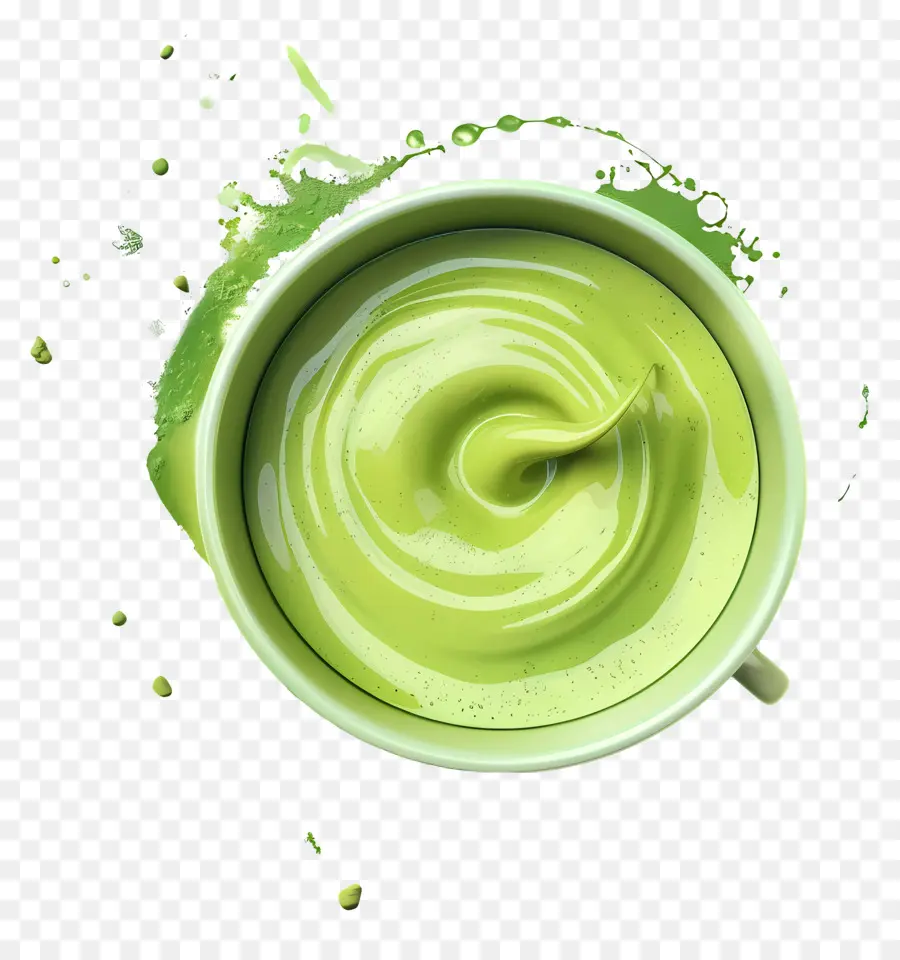 Té Verde Matcha，Batido Verde PNG