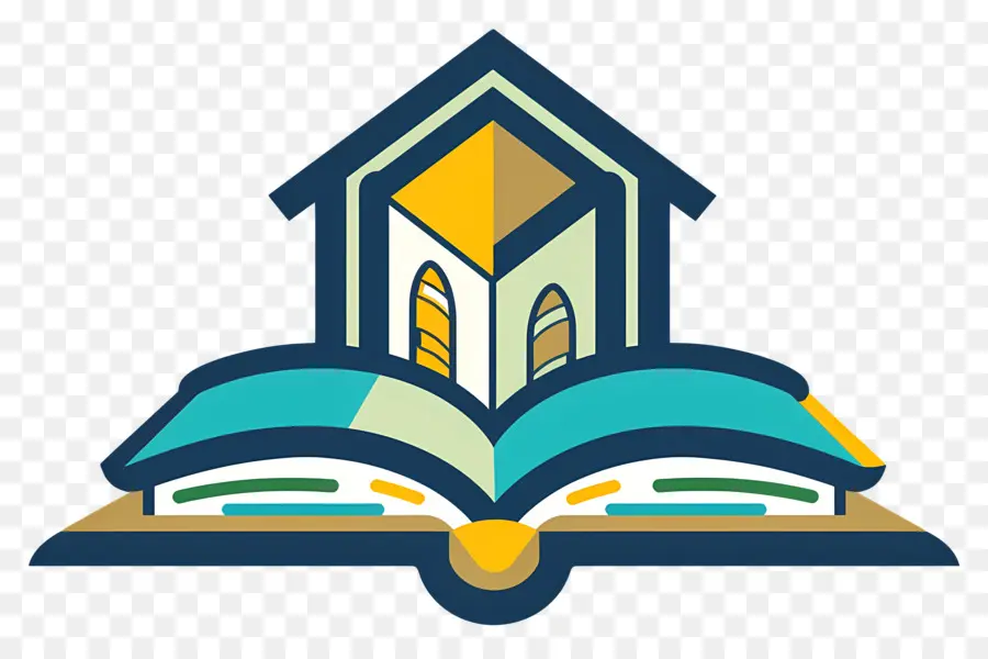 Logotipo Del Libro，Libro Y Casa PNG