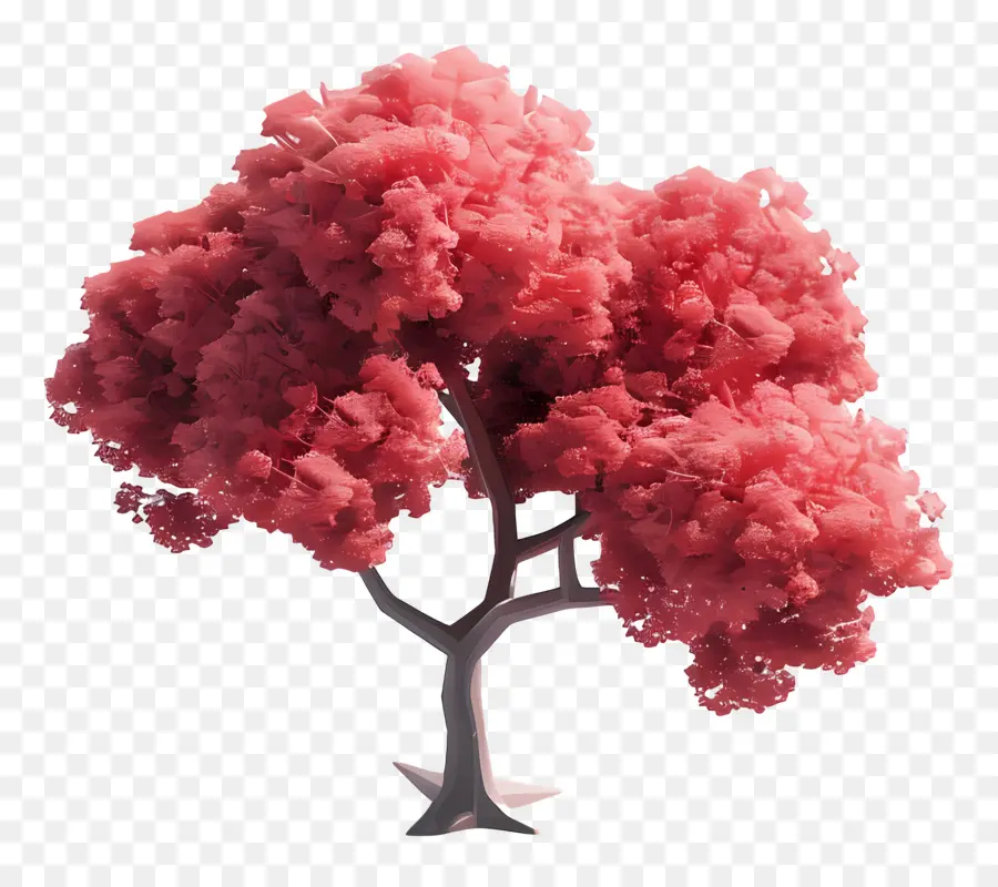 Árbol Animado，árbol Rosa PNG