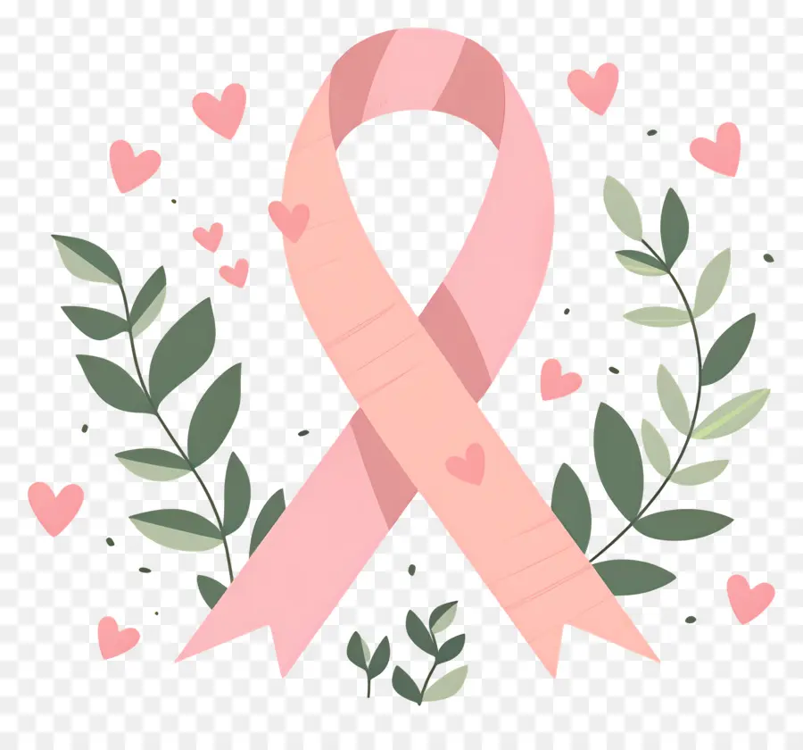 Concientización Sobre El Cáncer De Mama，Cinta Rosa PNG