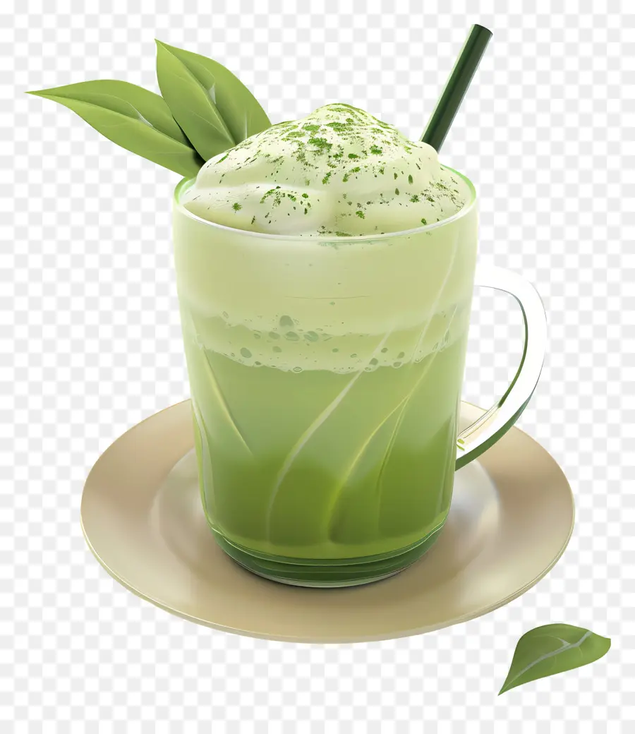 Té Verde Matcha，Batido Verde PNG