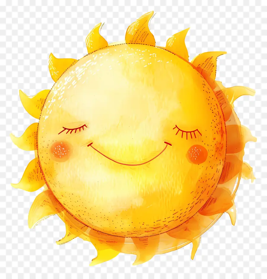 Sol Kawaii，Sol Sonriente PNG