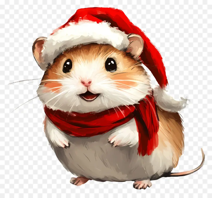 Hámster Navideño，Hámster En Ropa De Invierno PNG