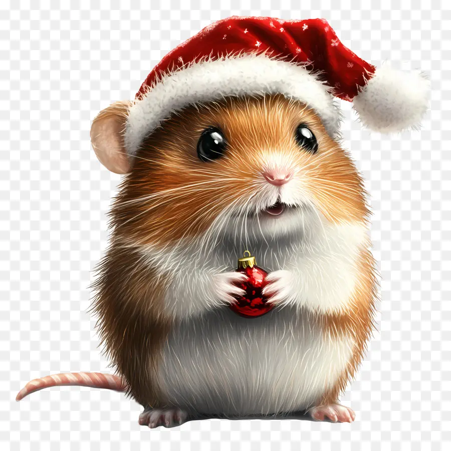 Hámster Navideño，Ratón De Navidad PNG