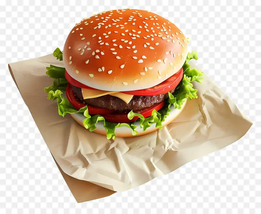 Hamburguesa Simple，Hamburguesa PNG