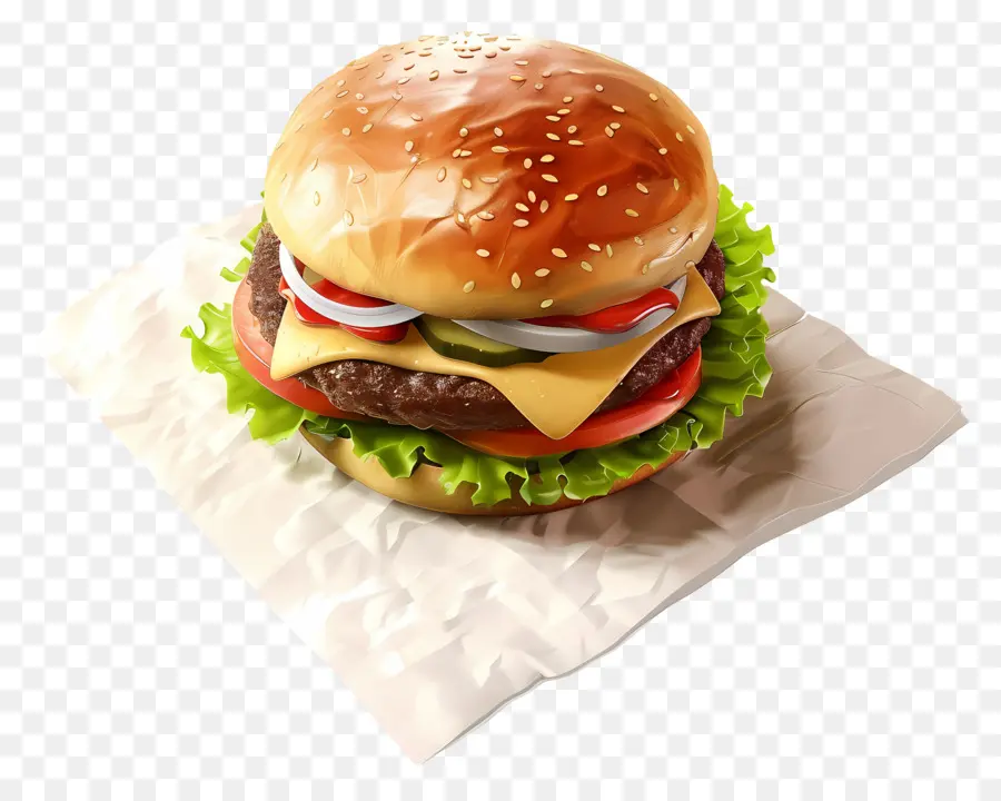 Hamburguesa Simple，Hamburguesa Con Queso PNG