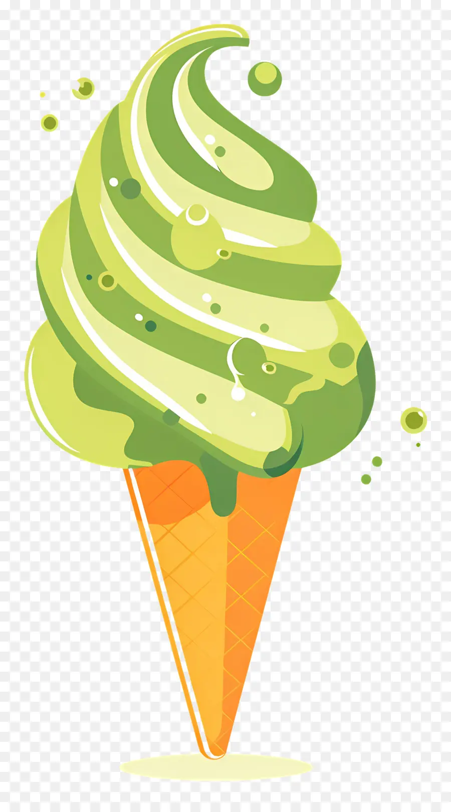 Helado De Matcha，Cono De Helado PNG