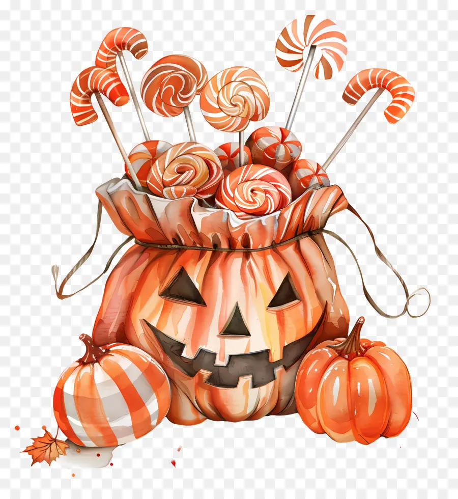 Cesta De Halloween，Cesta De Dulces PNG