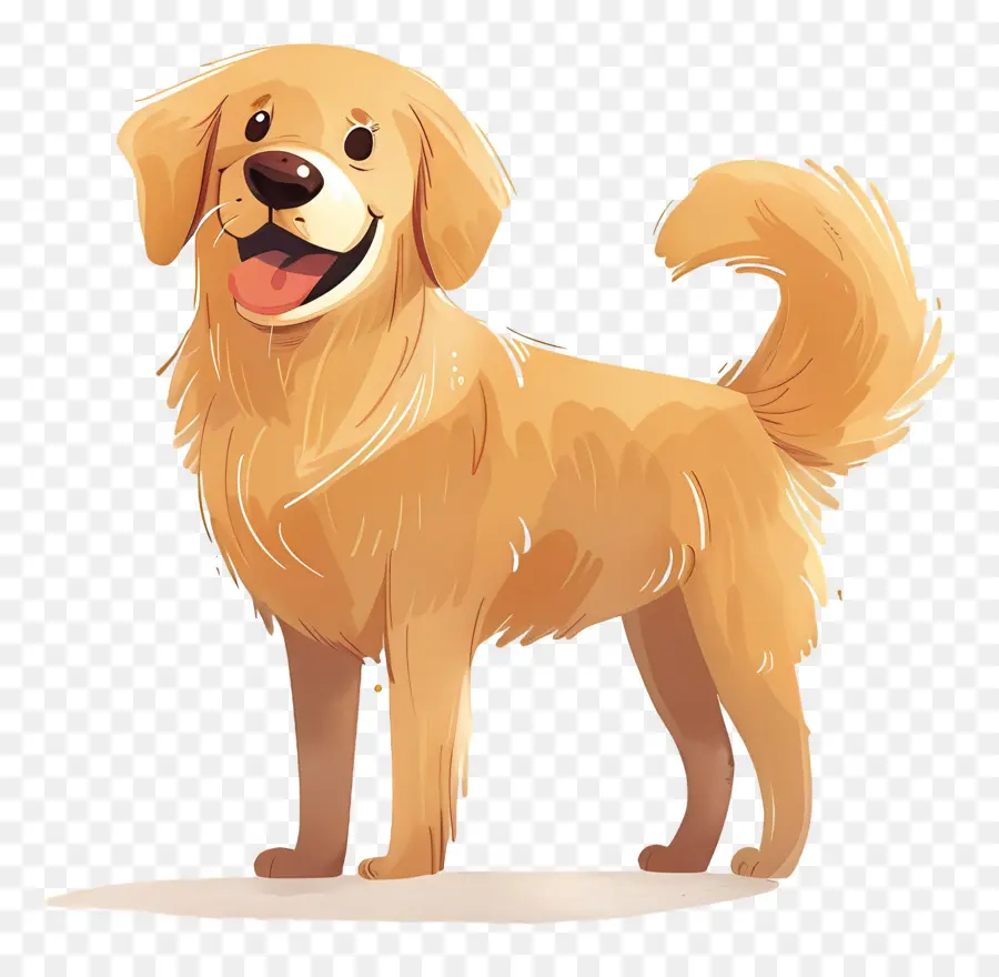 Perro Perro Perdiguero De Oro，Perro De Dibujos Animados PNG