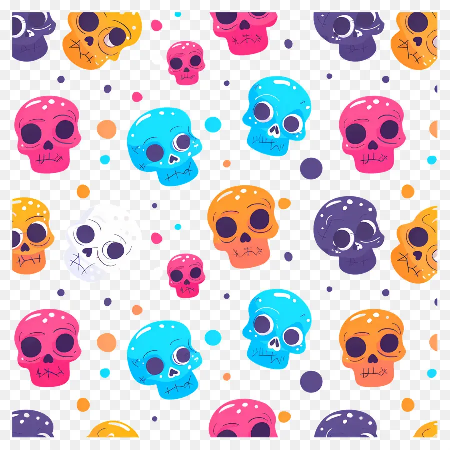 Lindas Calaveras，Calaveras Coloridas PNG