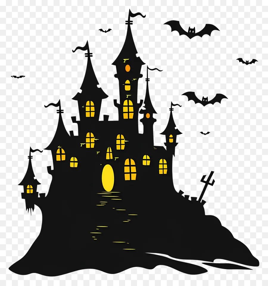 Castillo De Disney De Halloween，Castillo Encantado PNG