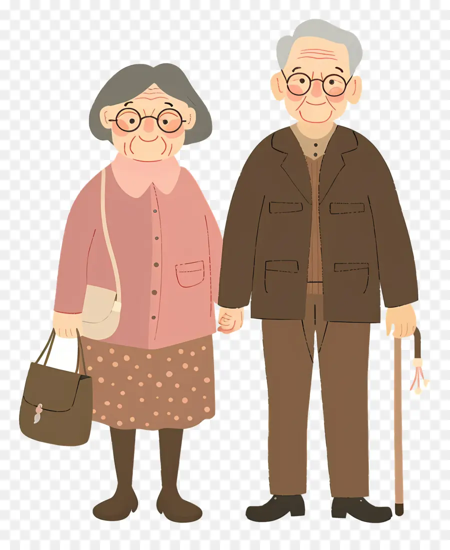 Gente Mayor，Pareja De Ancianos PNG