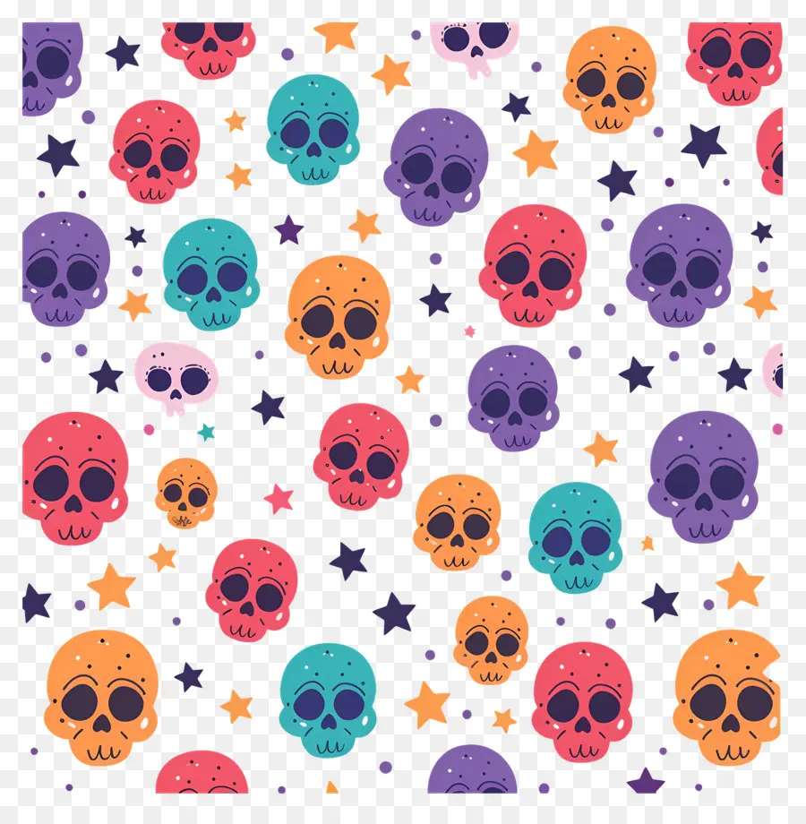 Lindas Calaveras，Calaveras Coloridas PNG