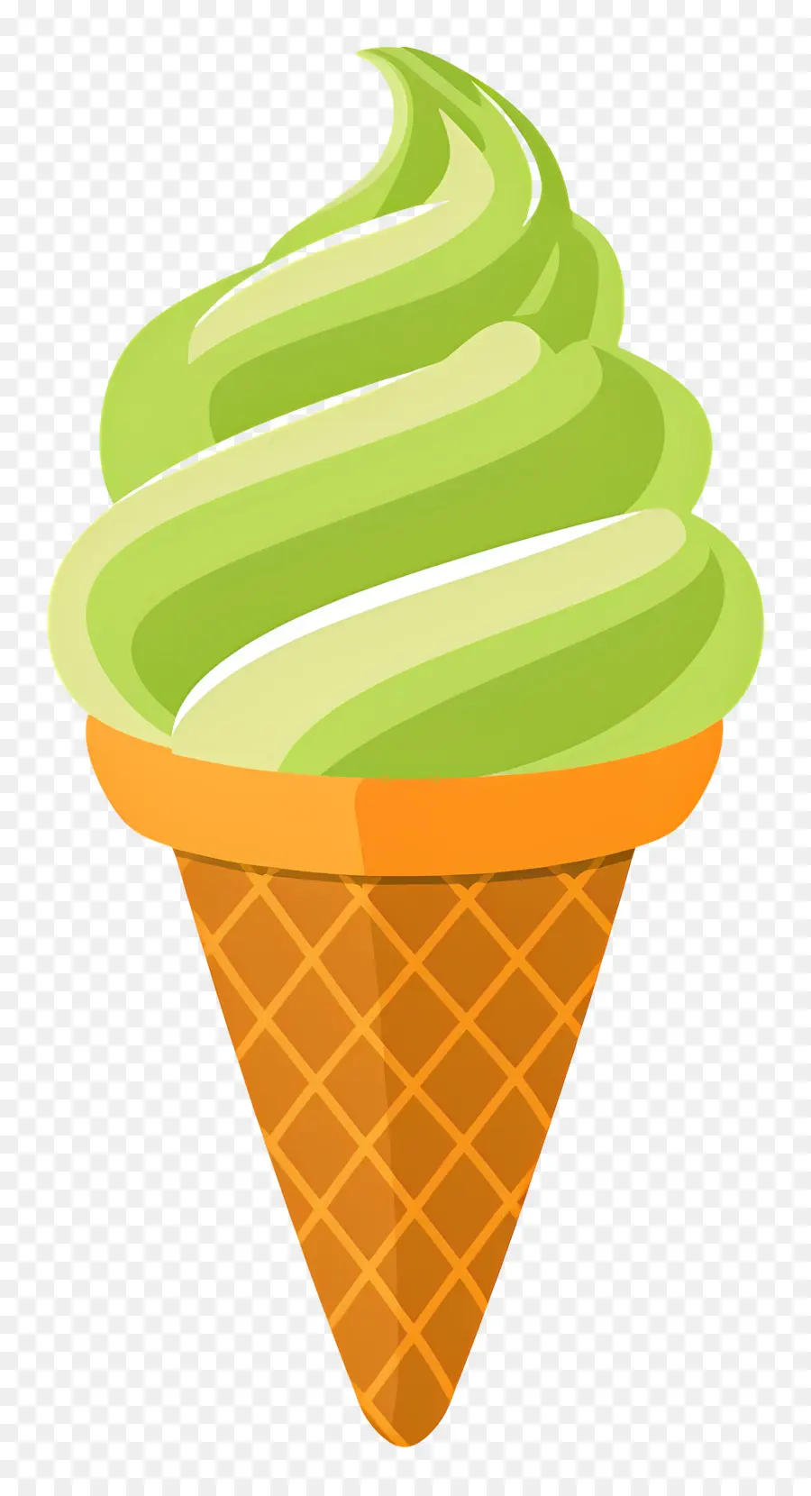 Helado De Matcha，Cono De Helado PNG