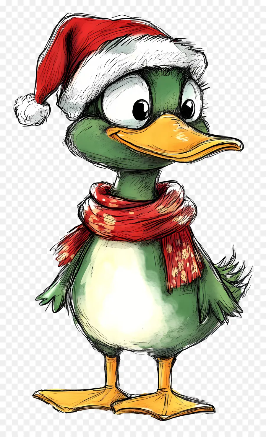 Pato Navideño，Pato Verde PNG