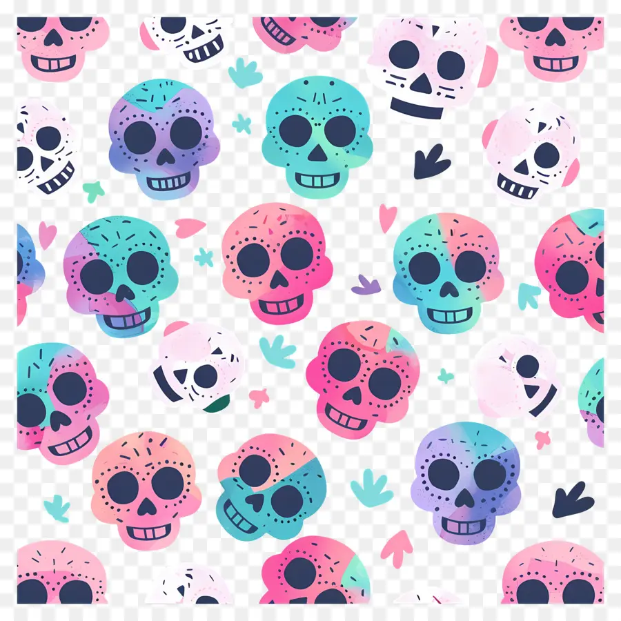 Lindas Calaveras，Calaveras Coloridas PNG