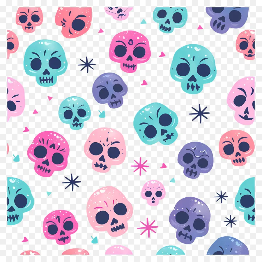 Lindas Calaveras，Calaveras Coloridas PNG