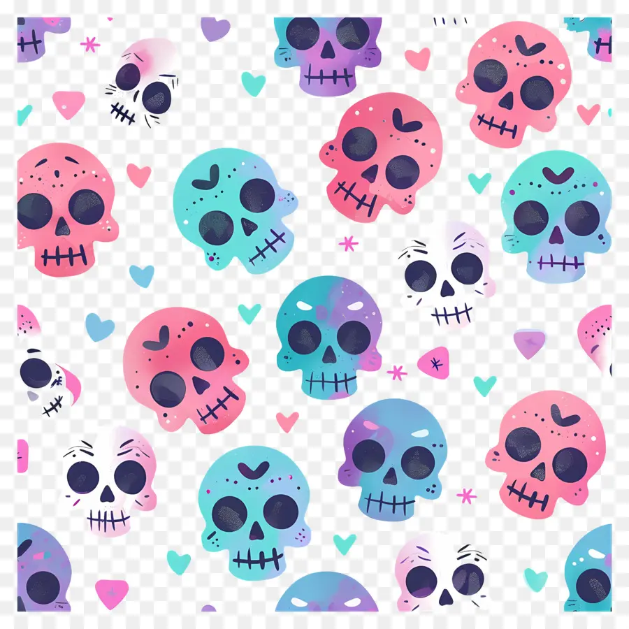 Lindas Calaveras，Calaveras Coloridas PNG