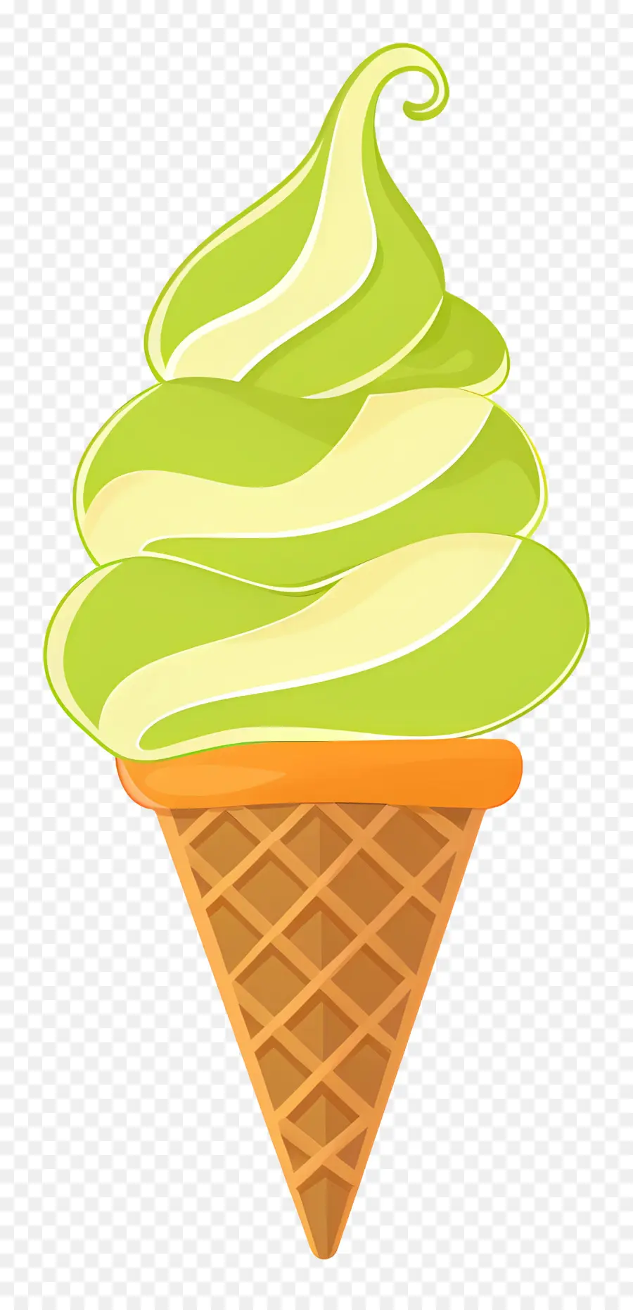 Helado De Matcha，Cono De Helado PNG