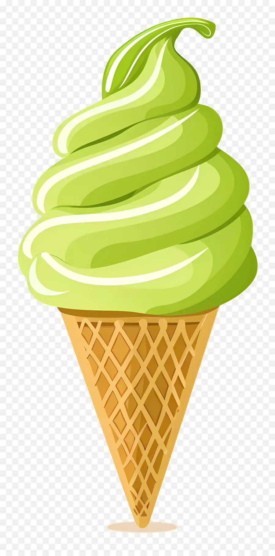 Helado De Matcha，Cono De Helado PNG