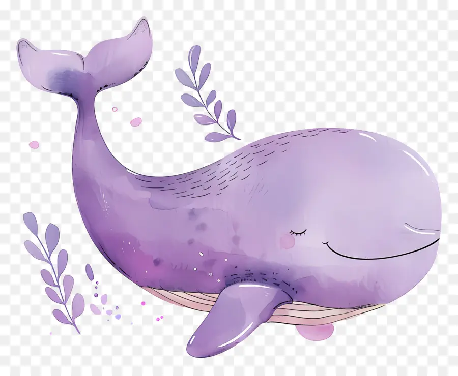 Ballena Acuarela，Ballena De Dibujos Animados PNG