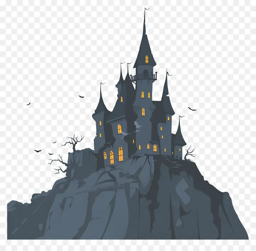 Castillo De Disney De Halloween，Casa Embrujada PNG