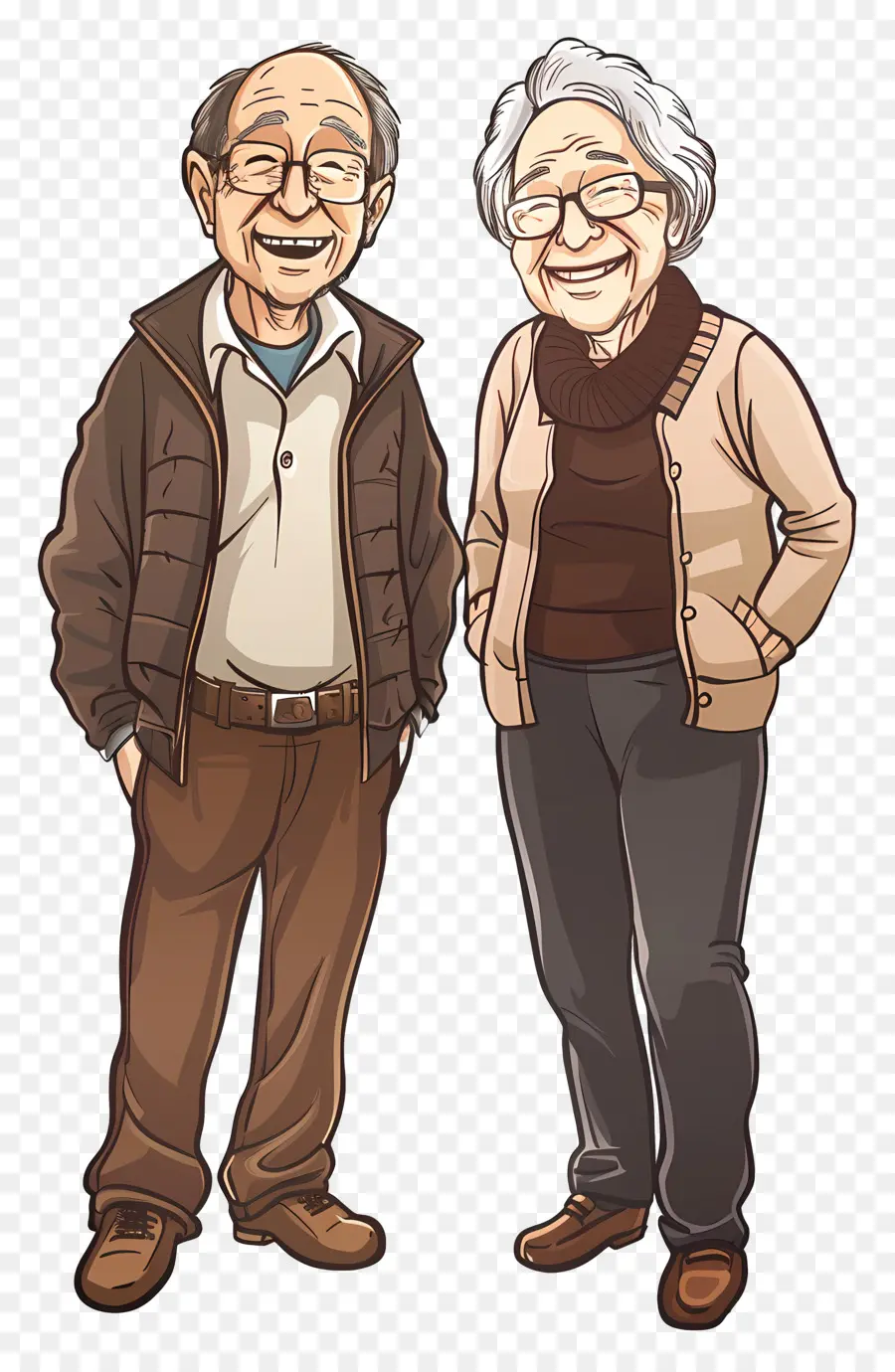 Gente Mayor，Pareja De Ancianos PNG