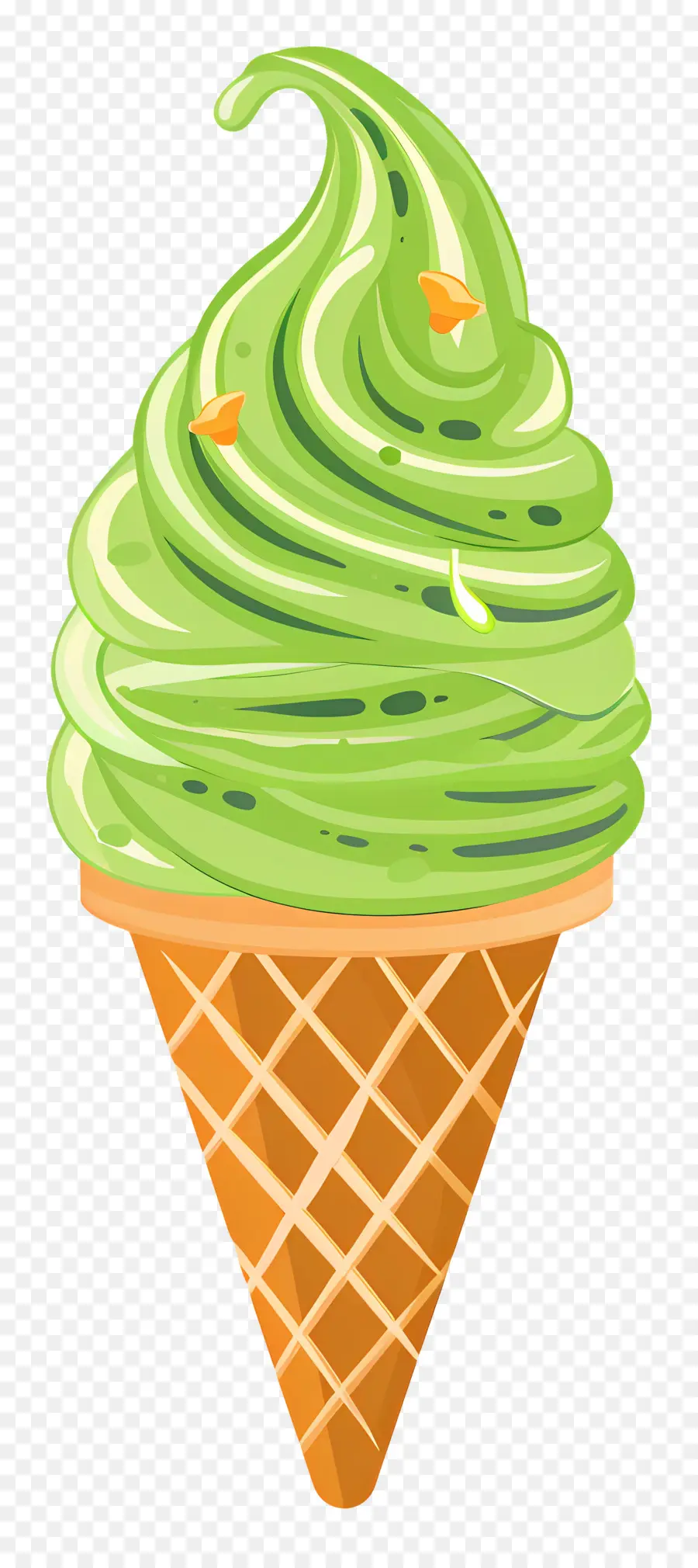 Helado De Matcha，Cono De Helado PNG