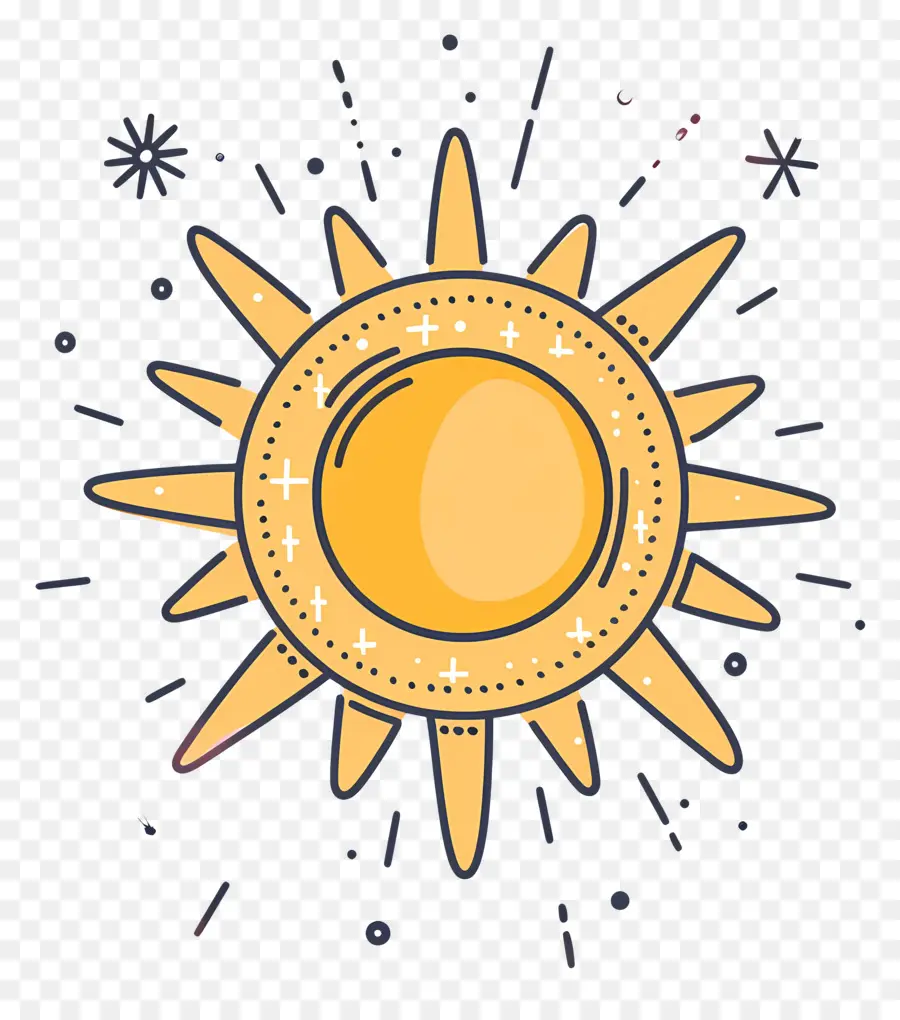 Logotipo Del Sol，Sol De Dibujos Animados PNG