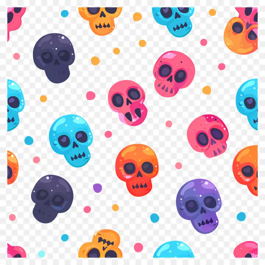 Lindas Calaveras，Calaveras Coloridas PNG