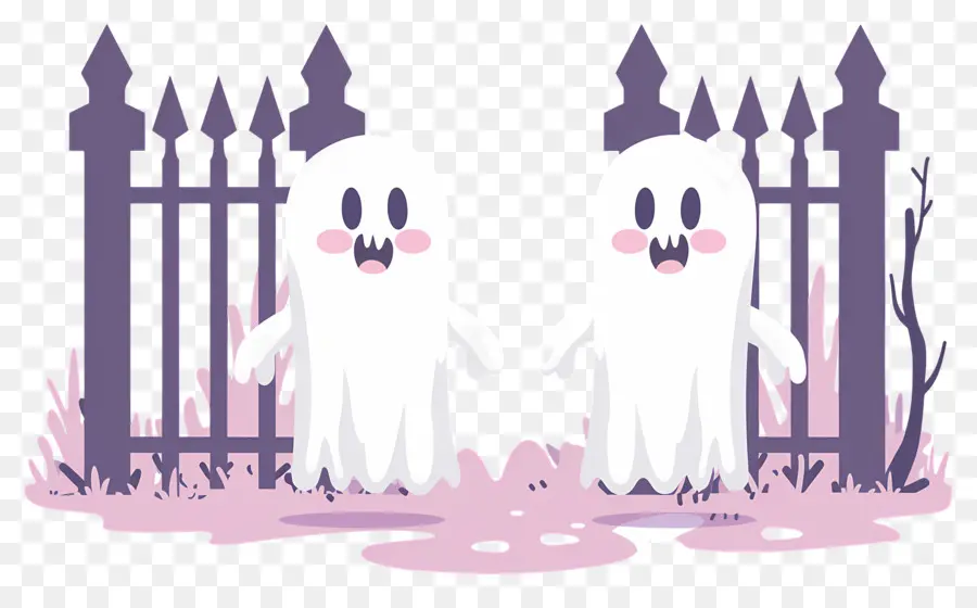 Valla De Halloween，Lindos Fantasmas PNG