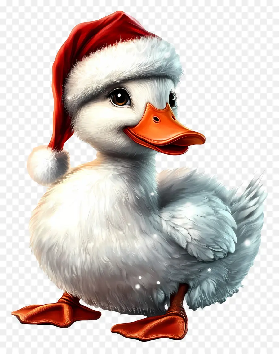 Pato Navideño，Pato Con Bufanda PNG