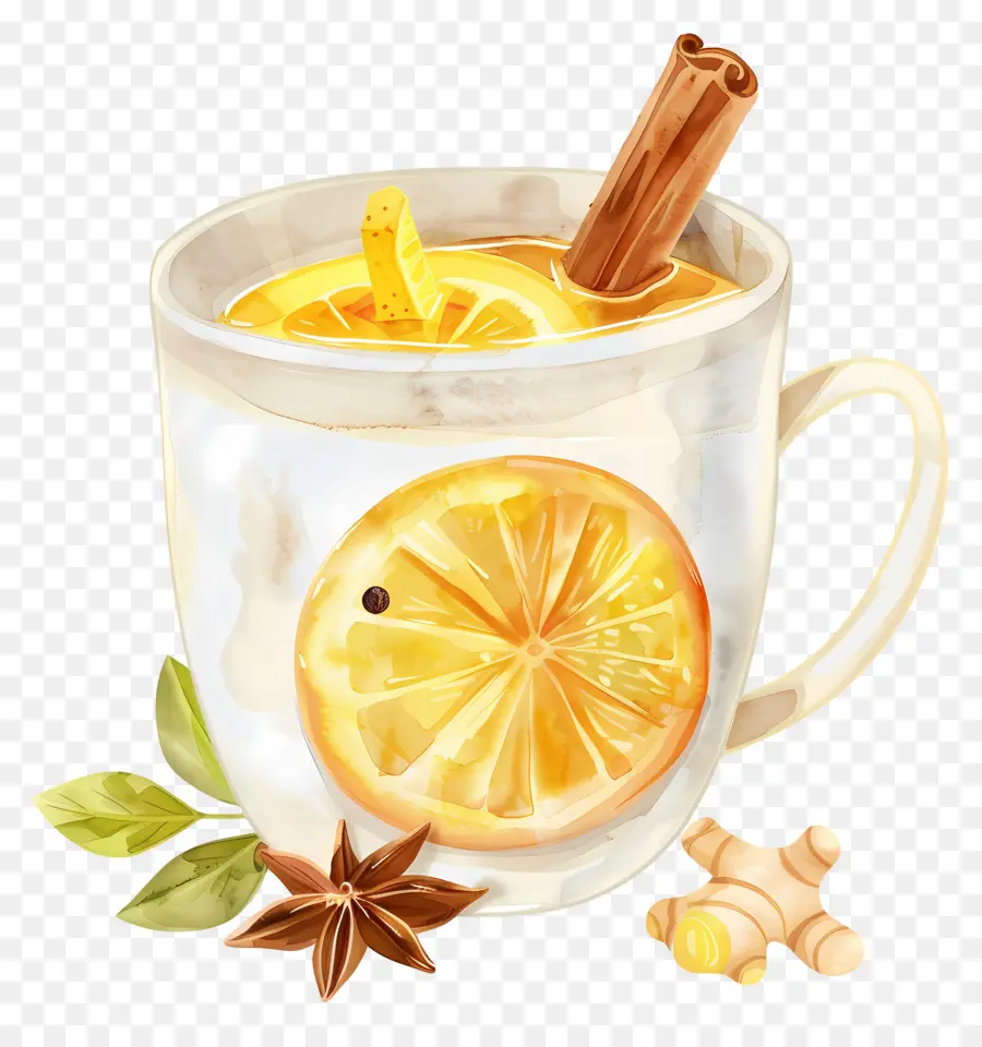 Vino Caliente Navideño，Taza De Te PNG