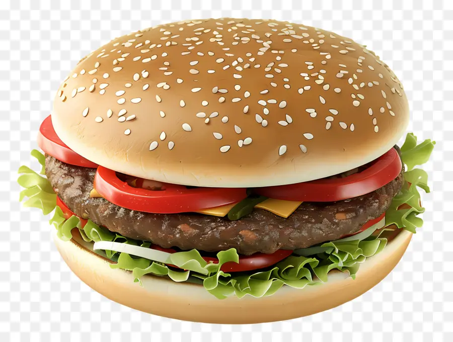 Hamburguesa Simple，Hamburguesa Con Queso PNG