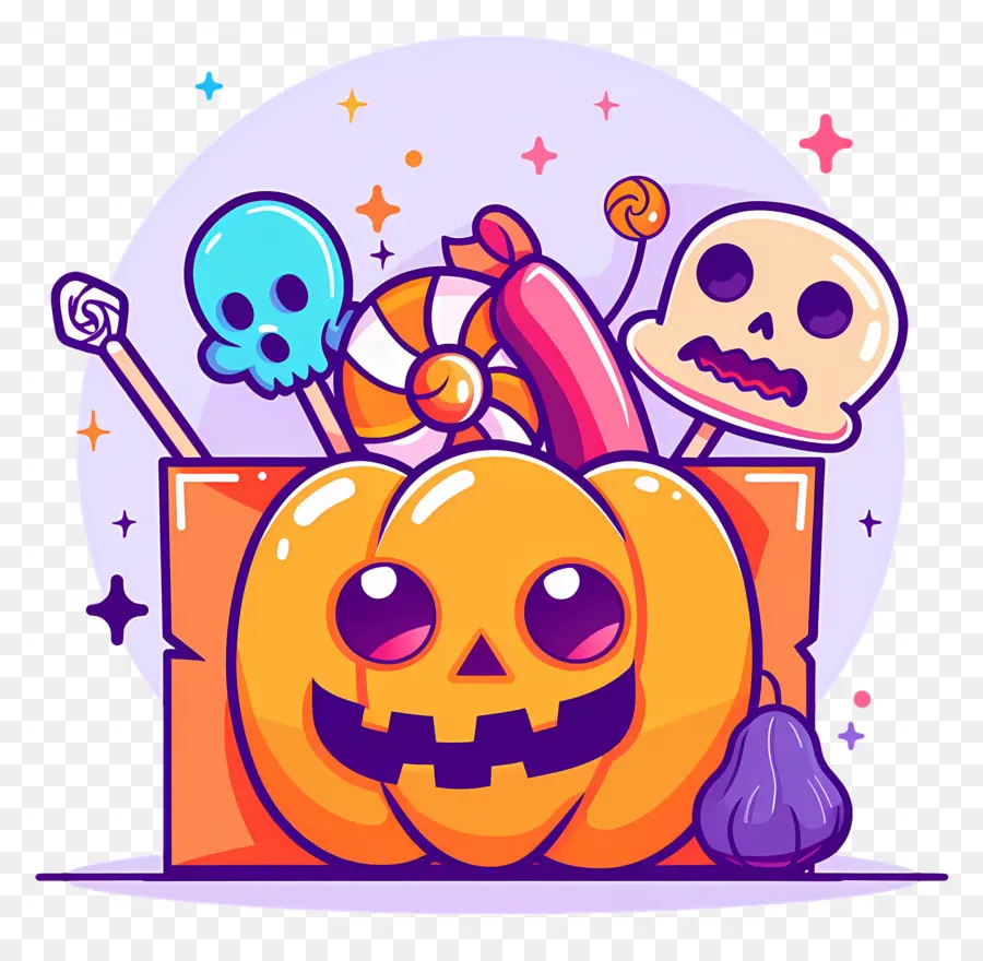 Cesta De Halloween，Calabaza De Halloween PNG