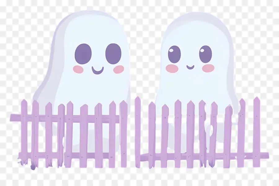 Valla De Halloween，Fantasmas Felices PNG