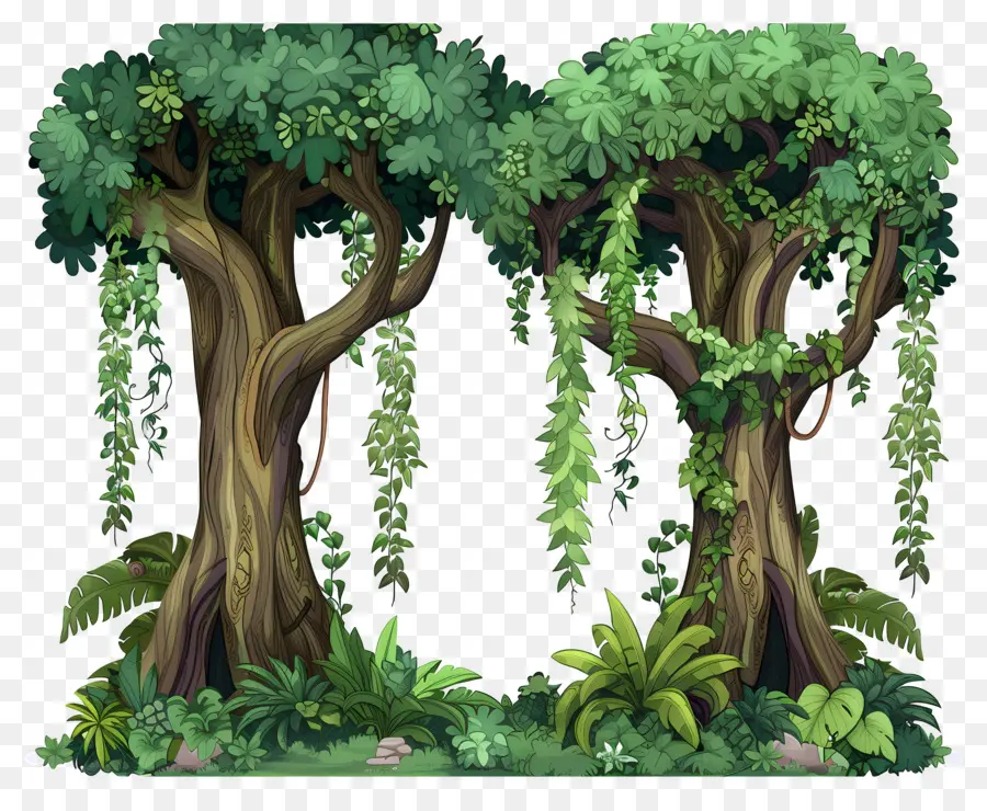 Secoya，árboles De Dibujos Animados PNG