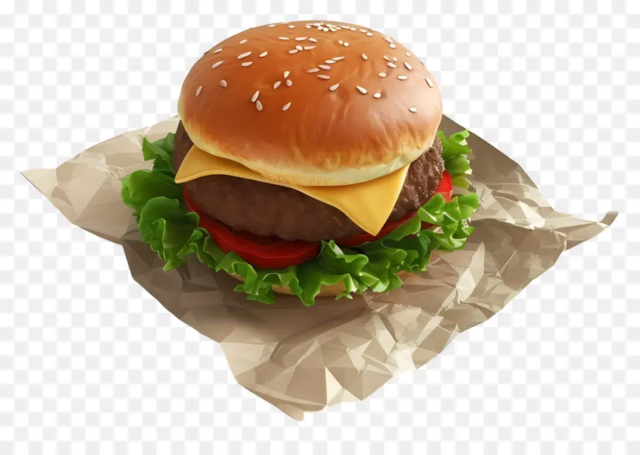 Hamburguesa Simple，Hamburguesa Con Queso PNG