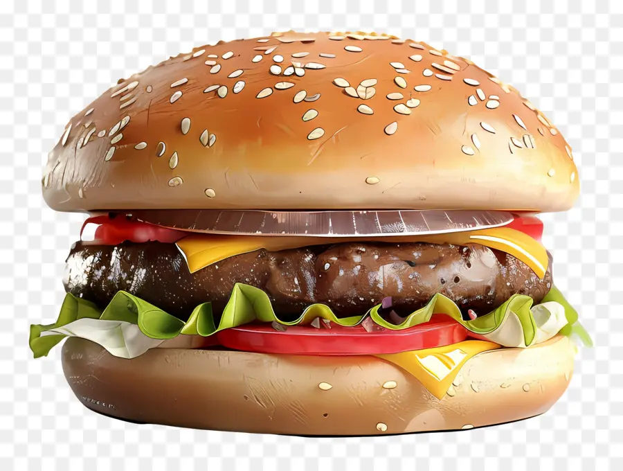 Hamburguesa Simple，Hamburguesa Con Queso PNG