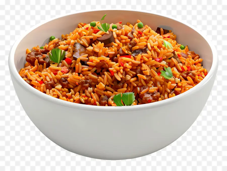 Comida Africana，Tazón De Arroz Jollof PNG