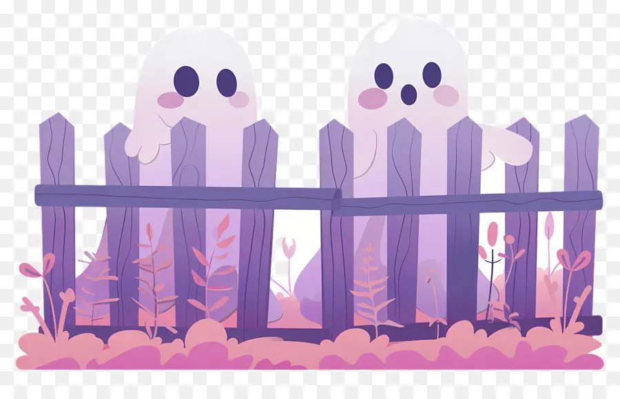 Valla De Halloween，Lindos Fantasmas PNG