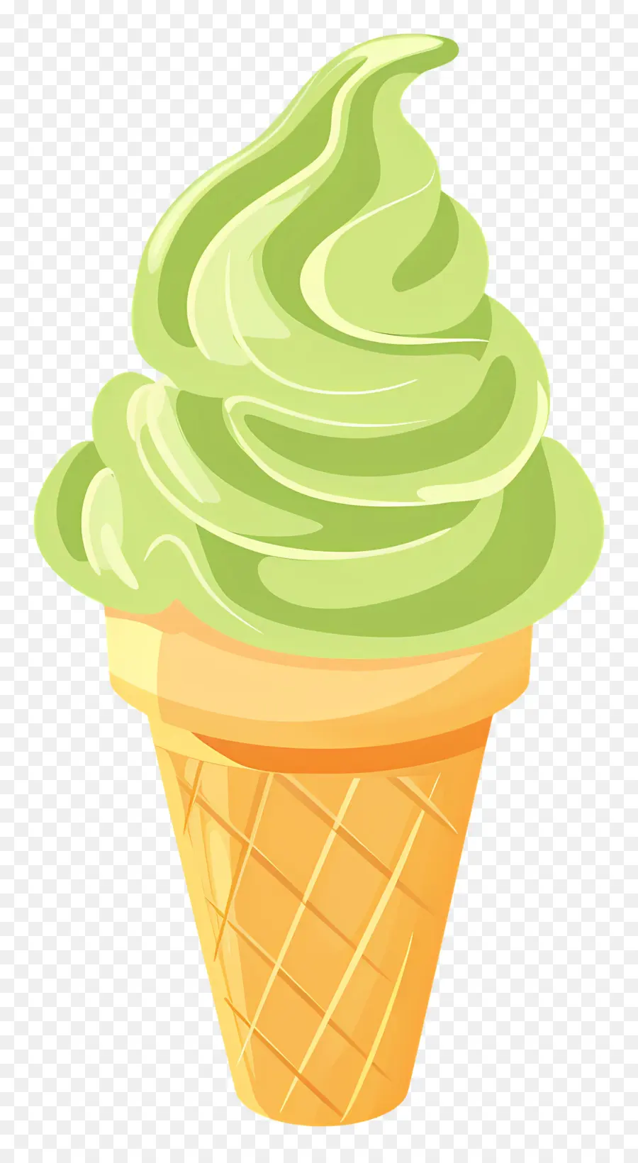 Helado De Matcha，Cono De Helado PNG