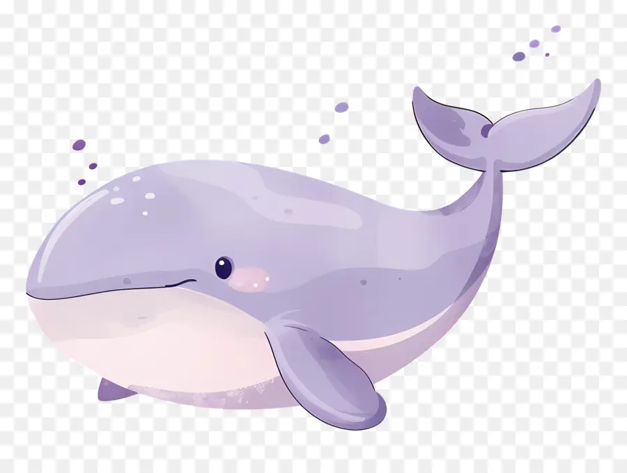 Ballena Acuarela，Ballena Morada PNG