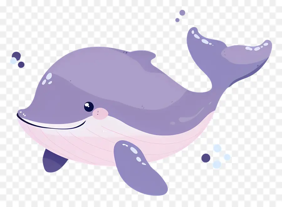 Ballena Acuarela，Ballena Morada PNG