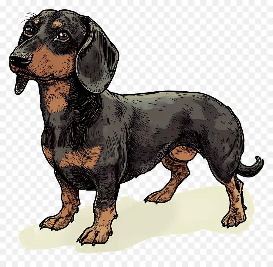 Perro Animado，Perro Salchicha PNG