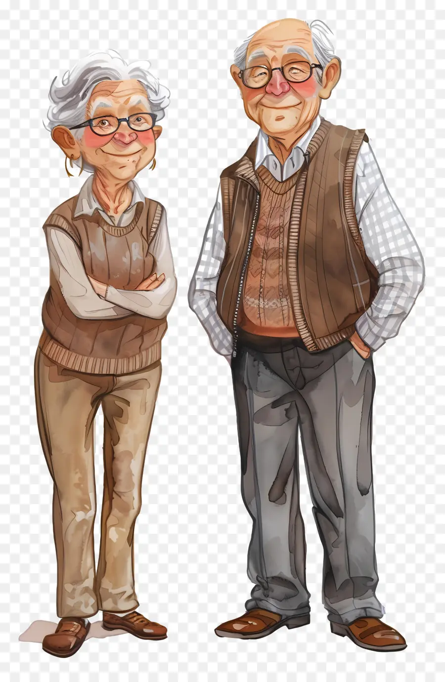 Gente Mayor，Pareja De Ancianos PNG