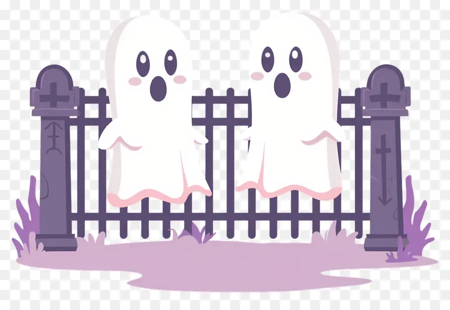 Valla De Halloween，Fantasmas PNG