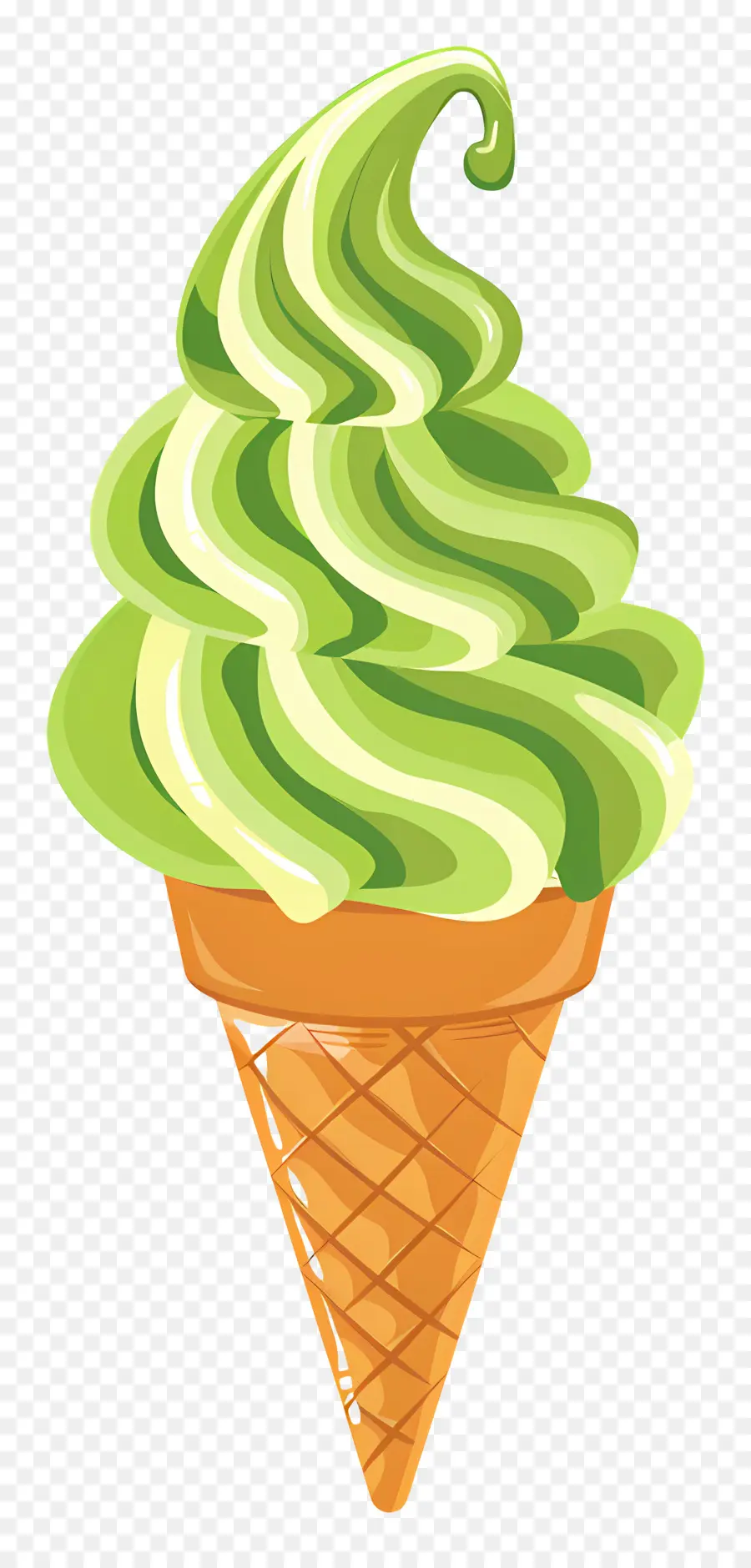 Helado De Matcha，Cono De Helado PNG