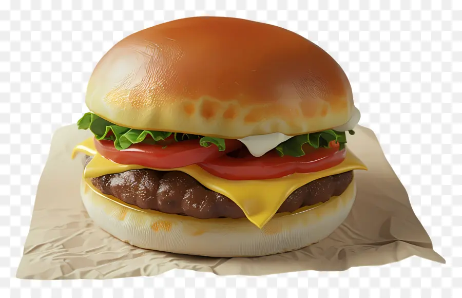 Hamburguesa Simple，Hamburguesa Con Queso PNG